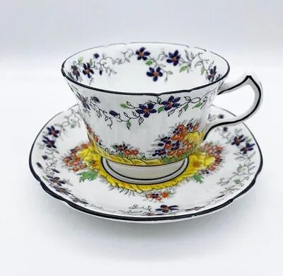 Buy Vintage Melba Bone China Tea Cup With Saucer • 12£
