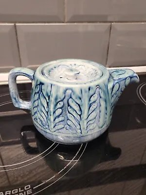 Buy Vintage Portmadoc Porthmadog Wales Art Pottery Blue Teal Glaze 2 Cup Teapot  • 19£