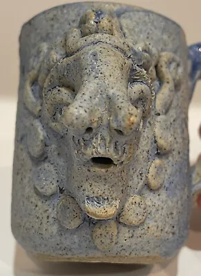 Buy Grotesque Art Pottery Face Mug Ancient Creature Alien Beast Monster Mug • 29.71£
