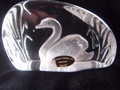 Buy Lovely Wedgwood Crystal Swan Paperweight Or Ornament • 10£