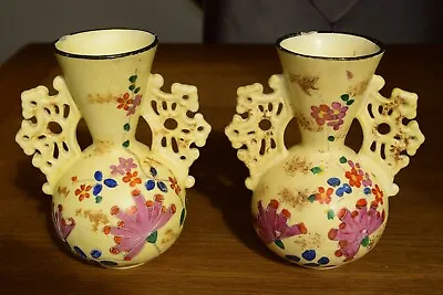 Buy Antique Chinese / Japanese Hand Painted Vases X 2 • 12£