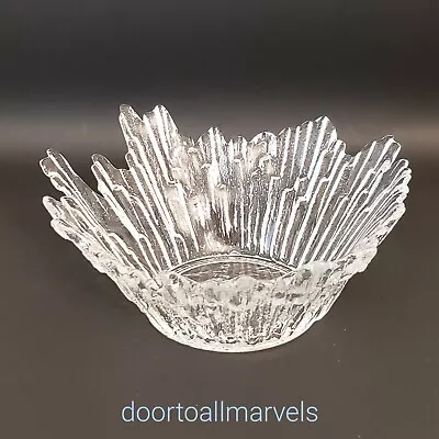 Buy Vintage Glass Bowl Humppilan Lasi Tauno Northern Lights Ice Finland 6  • 46.26£
