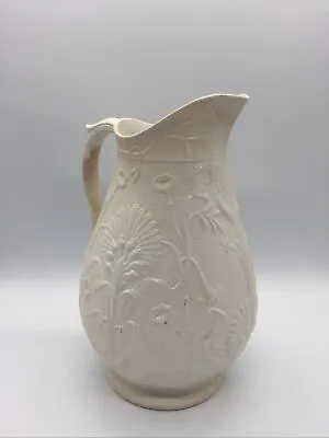 Buy Antique Parian Ware Style Jug Relief Moulded White C1860 Diamond Stamp Copeland  • 34.99£