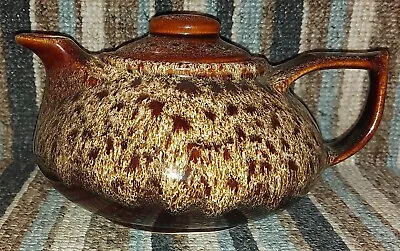 Buy Fosters Pottery Brown Honeycomb Drip Glaze Teapot - Excellent Condition  • 9.99£