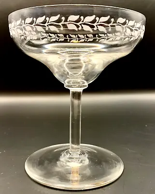 Buy Champagne Cocktail Bryce Band 600 Crystal Blown Glass Etched C1940s Discontinued • 28.72£