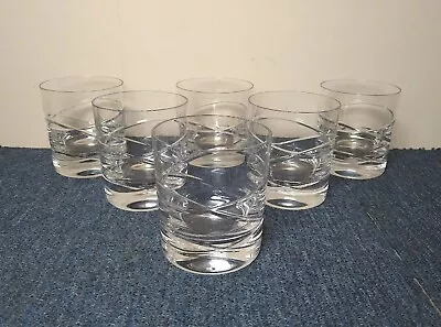 Buy Heavy Set Of 6 Large Edinburgh Crystal Eclipse Tumblers Whisky Glasses 10cm High • 49.99£