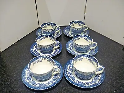 Buy Royal Worcester Palissy 6x  Cups And Saucers 3.5  Rim • 45£