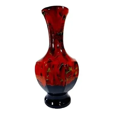 Buy Vintage 1960s MCM Flambe Flame Drip Glaze Large 17  Art  Pottery Vase California • 75.83£
