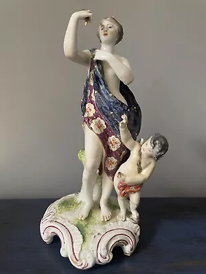 Buy Stunning Early Derby Figurine Venus/Goddess With Cupid Circa 1806 Rare Antique • 80£