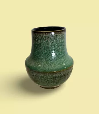 Buy Poole Pottery Forest Green Speckled Vase Design 5.5 Inch Height • 14.99£