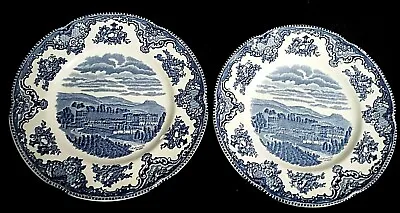 Buy Johnson Brothers Chatsworth In 1792 Blue 8 Inch Plate X1 (7 Avail) C1990 • 6.99£