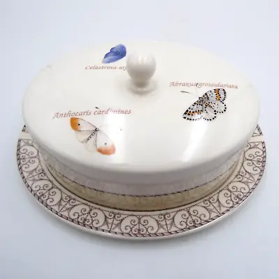 Buy Wedgwood Sarahs Garden Queensware Oval Covered Butter Dish Cheese Dome 1997 • 93.91£
