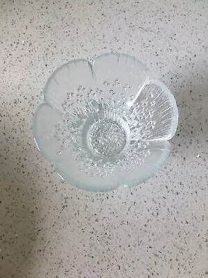 Buy Scandinavian Swedish Kosta Boda Glass Bowl Flower Water Lilly Daisy • 14.99£