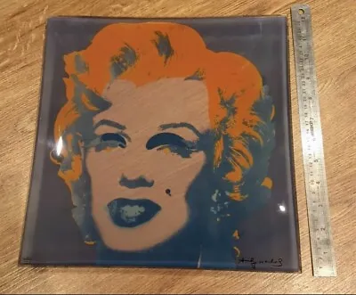 Buy Andy Warhol Piece -Rosenthal Marilyn Monroe Glass 30x30, Rare/Collectable  • 300£