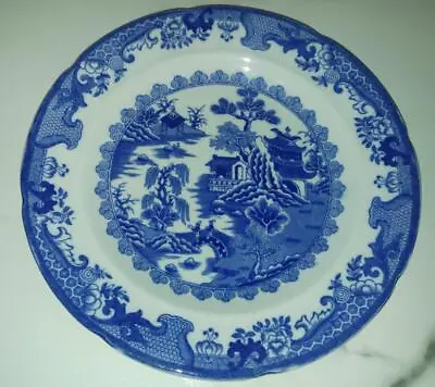 Buy Antique Mason's 'Turners Willow' Blue And White Transferware Plate C 1920 • 8.50£