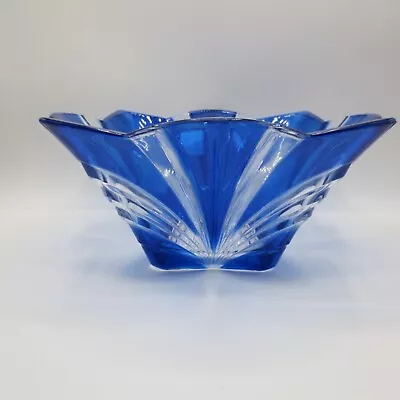 Buy Blue Cut Crystal Clear Soga Made In Japan Bowl Original Stickers • 24.33£