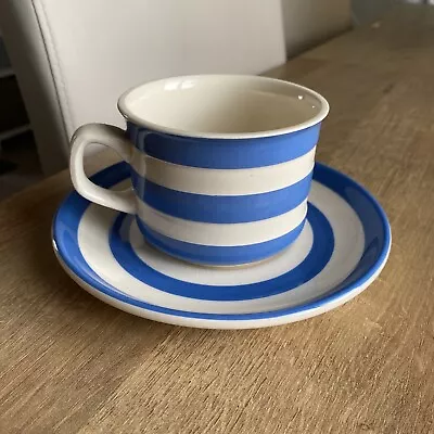 Buy TG Green Cornishware Cup And Saucer Blue And White • 13.50£