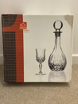 Buy RCR Opera 7 Piece Sherry Set - Decanter And 6 X Glasses • 49.99£