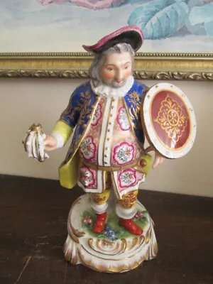 Buy Rare Antique Crossed Arrows Mark Hand Painted Porcelain King Figurine  8.5  • 144.17£