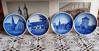 Buy Vintage Plate, Lot Of 4 Plates, Royal Copenhagen, Porcelain Plate, Wall Hanging • 48.21£
