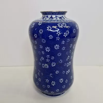 Buy Vintage Cloisello Ware Shelley England Vase Blue White Floral Pattern • 14.95£