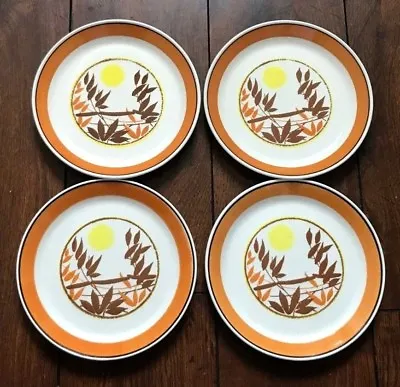 Buy Vintage Retro 1970's Johnson Brothers UK Tableware Pottery Bamboo Side Plates X4 • 24.99£