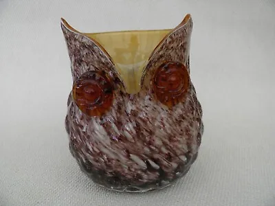 Buy Vintage Murano Glass Vase Paperweight Owl • 28£