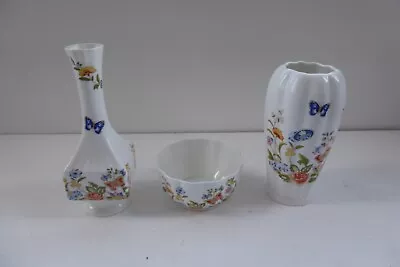Buy Aynsley Cottage Garden Bone China Bow And Vases See Pics • 9.99£