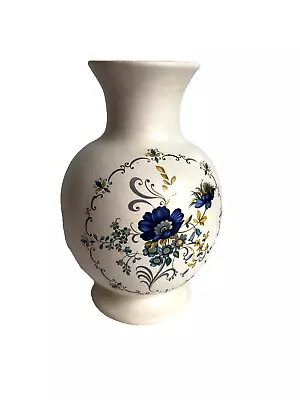 Buy Exquisite Purbeck Gifts Poole Dorset Blue Vase - Floral Ceramic, Made In England • 9.99£