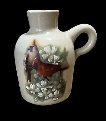 Buy Yesteryears Pottery Jug Male Female Cardinals Hand Turned • 14.23£