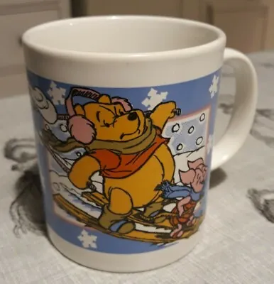 Buy Vintage Disney Winnie The Pooh Mug Staffordshire Tableware Winter Snow Scene Cup • 9.99£