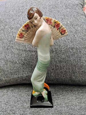 Buy Kevin Francis Ceramics Lady With A Fan VGC - Not In Original Box • 85£