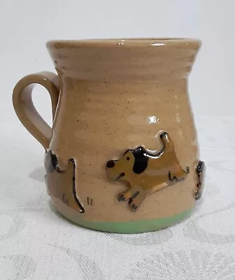 Buy *Pretty Ugly Pottery* Cup Puppy Dog Mug Collectible. Brown Coffee Cup. Wales • 10.95£