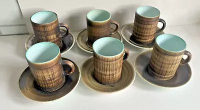 Buy Vintage Cinque Ports  Monasty Pottery  6 Coffee Cups And Saucers • 15.99£