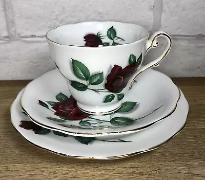 Buy ROYAL STANDARD Red Velvet Cup And Saucers Pattern 2428. Vintage. Mint Condition. • 9.49£