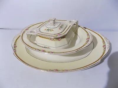 Buy  W.H. Grindley China Ivory England Sugar Bowl Serving Bowl  Serving Platter • 28.42£