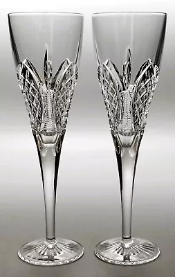 Buy Pair Of Rare Edinburgh Crystal  Millenium  Champagne Flutes • 59.99£
