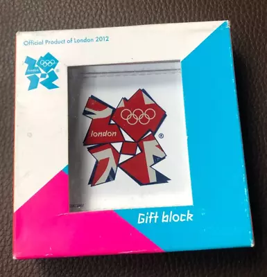Buy Olympic 2012 Block Paperweight Dartington Glass Team GB Mascot New Boxed • 4.99£