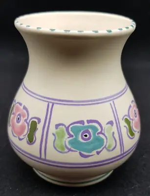 Buy Vintage HONITON Pottery Vase, Manaton Pattern 1930/39, Hand Painted • 9£