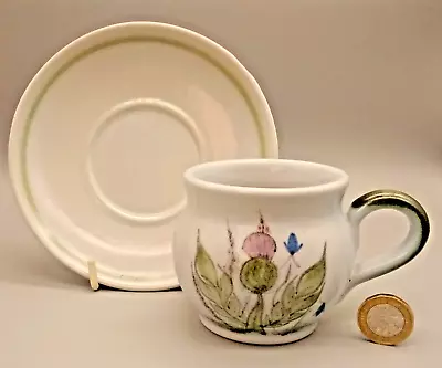 Buy Vintage Buchan Stoneware Tea Cup & Saucer Thistleware Portobello Scotland #a • 8.99£