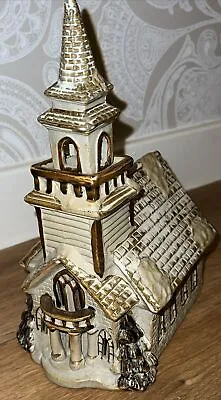 Buy Pottery Church Chapel Tea Light Holder Ceramic Christmas Decor Vintage Tremar • 40£