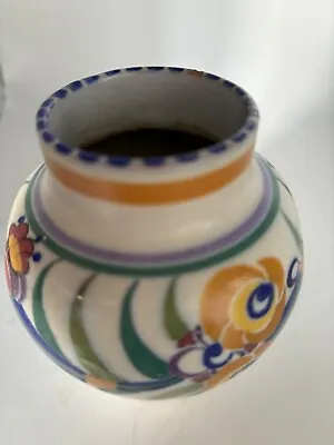 Buy An Early Poole Pottery Traditional Ware Vase Ee Pattern Designed By Truda Carter • 24.99£