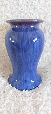 Buy Stunning Langley Stoneware Electric Blue Vase • 9.99£