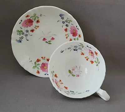 Buy Staffordshire Chameleon Group Painted Flowers Pattern 646 Cup & Saucer C1830-35 • 30£