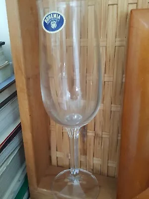 Buy Bohemia Czech Republic Crystal Champagne/Wine Glass 7.75 H • 8.30£