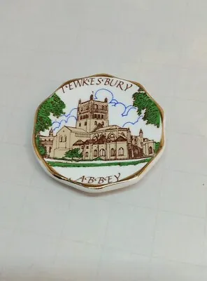 Buy Tewkesbury Abbey 2.25  Commemorative Collector's Mini Plate Vintage • 1.99£