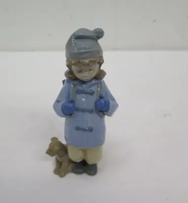 Buy Nao Of Lladro Figurine Boy With Dog Height 20cm Figure • 13.99£