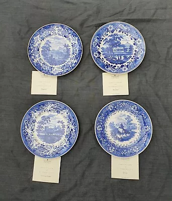 Buy Wedgewood Queensware Blue & White Vintage Collection Plates X4 Limited Edition • 42.87£