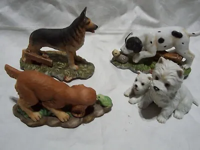 Buy 4 Royal Osborne Bone China Dog Collectables Terrier, German Shepherd, Dalmatian • 20£