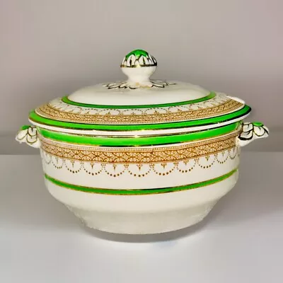 Buy Losol Ware Keeling Gravy Boat Lid Green Gold Swags Claremont • 25£